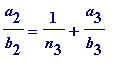 a[2]/b[2] = 1/n[3]+a[3]/b[3]