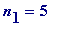 n[1] = 5