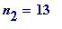 n[2] = 13