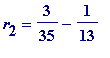 r[2] = 3/35-1/13