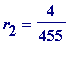 r[2] = 4/455