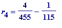 r[4] = 4/455-1/115