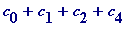 c[0]+c[1]+c[2]+c[4]
