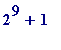 2^9+1