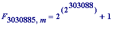 F[3030885,m] = 2^(2^303088)+1