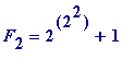 F[2] = 2^(2^2)+1