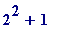 2^2+1