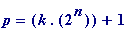 p = k.(2^n)+1