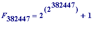 F[382447] = 2^(2^382447)+1