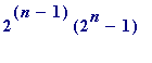 2^(n-1)*(2^n-1)