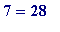 7 = 28