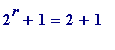 2^r+1 = 2+1