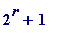 2^r+1