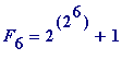 F[6] = 2^(2^6)+1