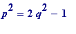 p^2 = 2*q^2-1