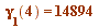 gamma[1](4) = 14894