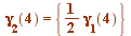 gamma[2](4) = {`+`(`*`(`/`(1, 2), `*`(gamma[1](4))))}