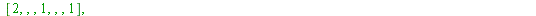 array( 1 .. 16, 1 .. 7, [( 3, 7 ) = (-1), ( 14, 2 ) = (``), ( 16, 1 ) = (47), ( 4, 6 ) = (``), ( 16, 7 ) = (-1), ( 2, 2 ) = (``), ( 14, 3 ) = (``), ( 3, 1 ) = (3), ( 7, 3 ) = (``), ( 1, 4 ) = (factori...