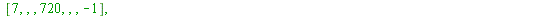 array( 1 .. 16, 1 .. 7, [( 3, 7 ) = (-1), ( 14, 2 ) = (``), ( 16, 1 ) = (47), ( 4, 6 ) = (``), ( 16, 7 ) = (-1), ( 2, 2 ) = (``), ( 14, 3 ) = (``), ( 3, 1 ) = (3), ( 7, 3 ) = (``), ( 1, 4 ) = (factori...