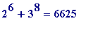 2^6+3^8 = 6625