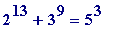 2^13+3^9 = 5^3