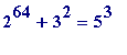 2^64+3^2 = 5^3