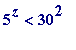 5^z < 30^2