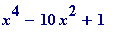 x^4-10*x^2+1
