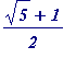 (sqrt(5)+1)/2
