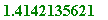 1.4142135621