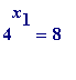 4^x[1] = 8