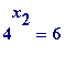 4^x[2] = 6