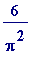 6/(Pi^2)