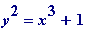y^2 = x^3+1