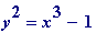 y^2 = x^3-1