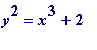 y^2 = x^3+2