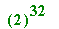 ``(2)^32