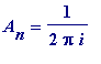 A[n] = 1/(2*Pi*i)