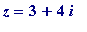 z = 3+4*i