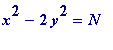 x^2-2*y^2 = N